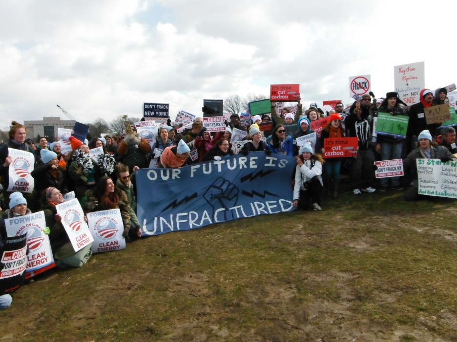 Rallying Against Fracking in Washington (photo-Janet and David Muir)