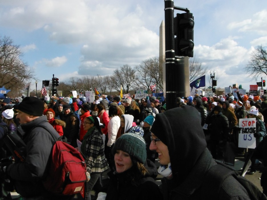 Rallying Against Fracking in Washington (photo-Janet and David Muir)